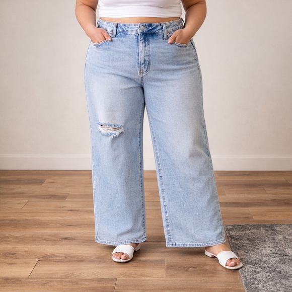 Lovervet Denim - LOVERVET Rediscover Tummy Control Top Wide Leg Regular